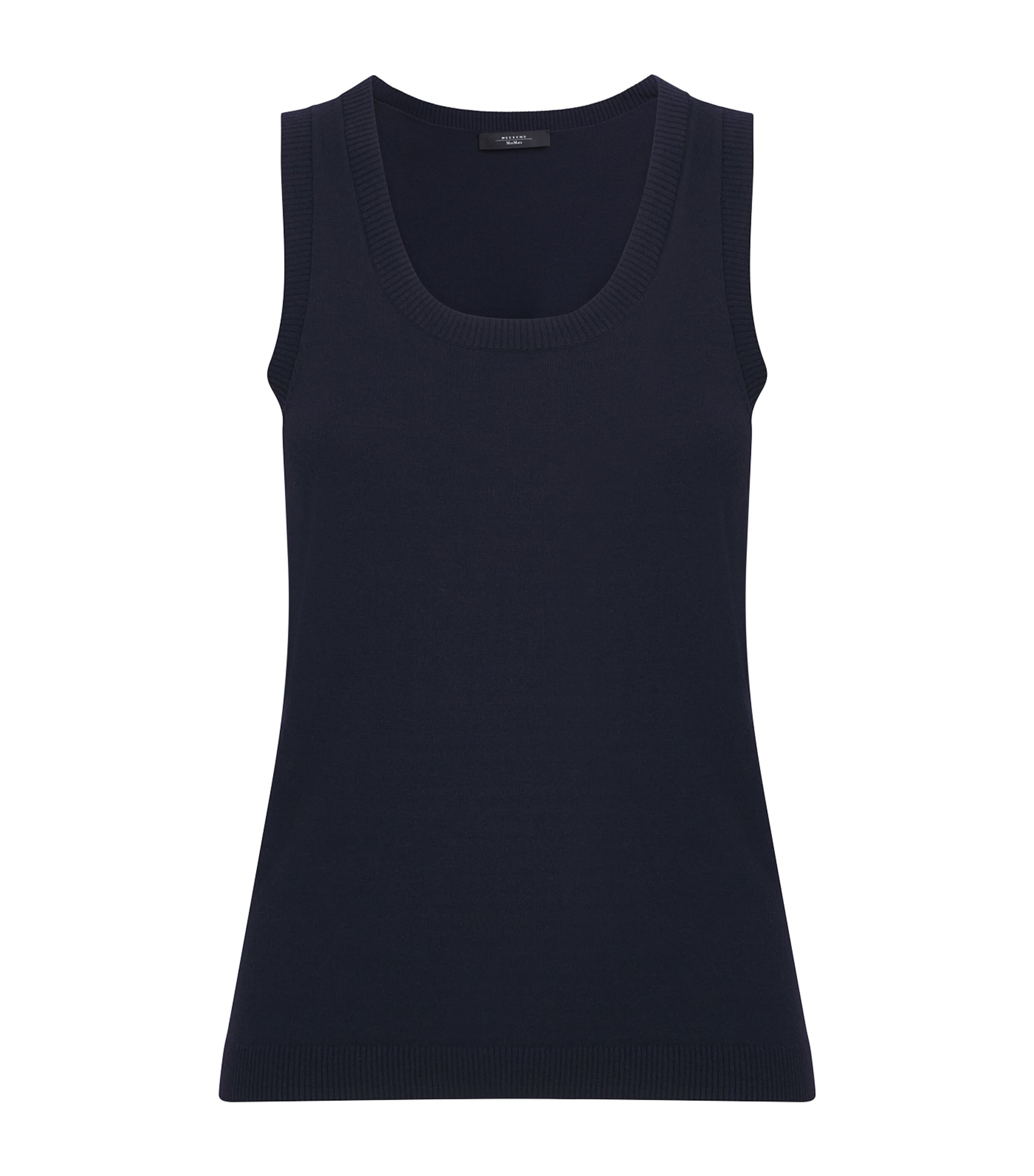 Weekend Max Mara Knitted Tank Top In Blue