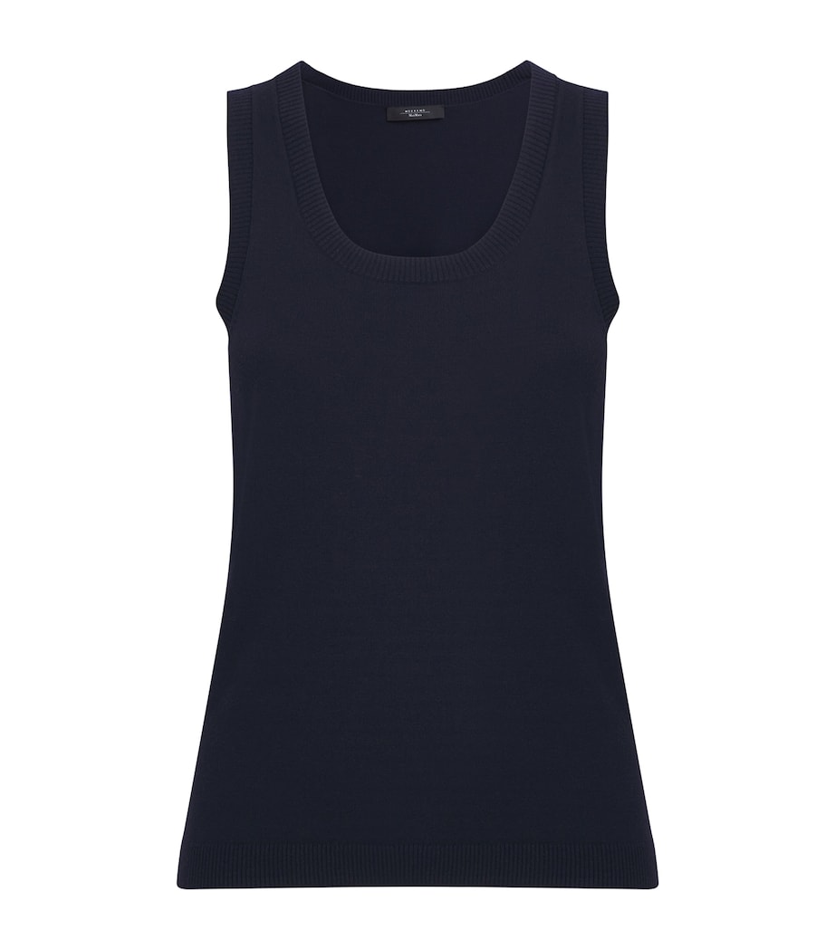 Knitted Tank Top NAVY Image 1