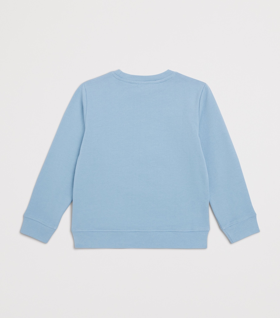 Stella McCartney Kids Organic Cotton Starfish Sweatshirt (2-14+ Years) Blue Image 2