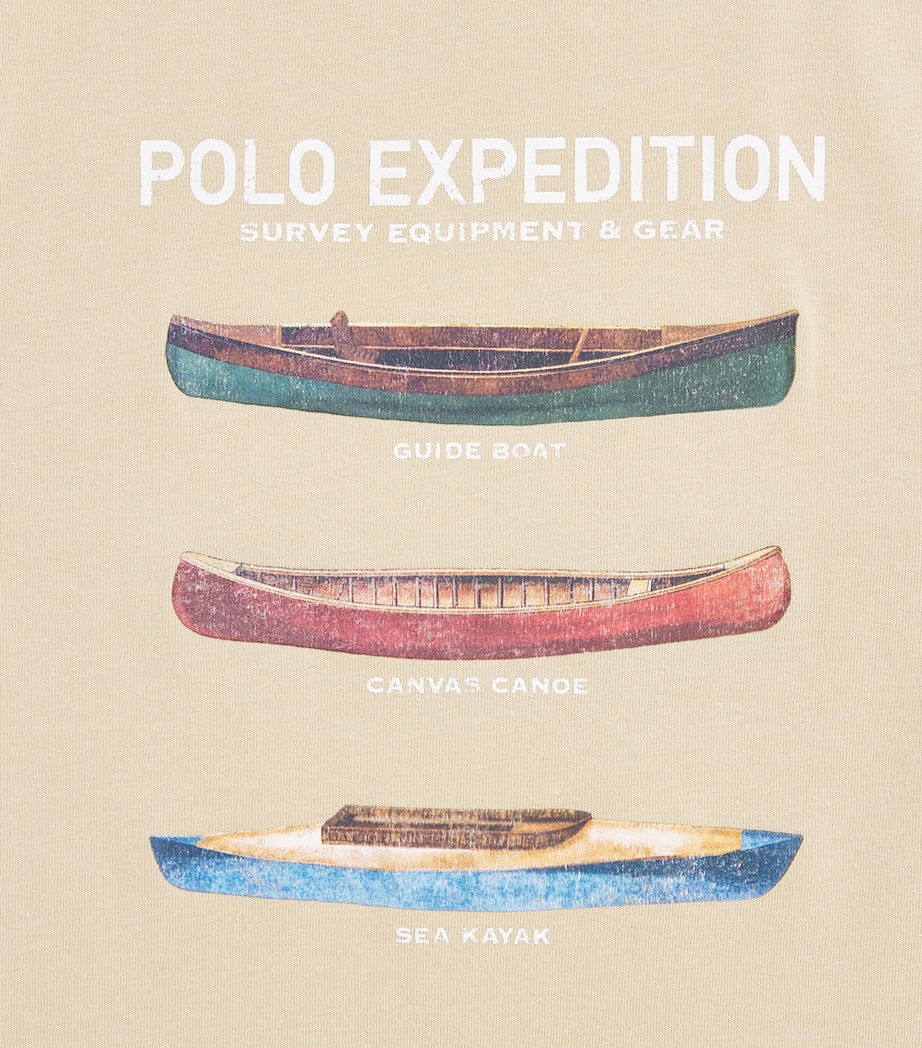 Ralph Lauren Kids Cotton Polo Expedition T-Shirt (2-7 Years) Tallow Cream Image 3