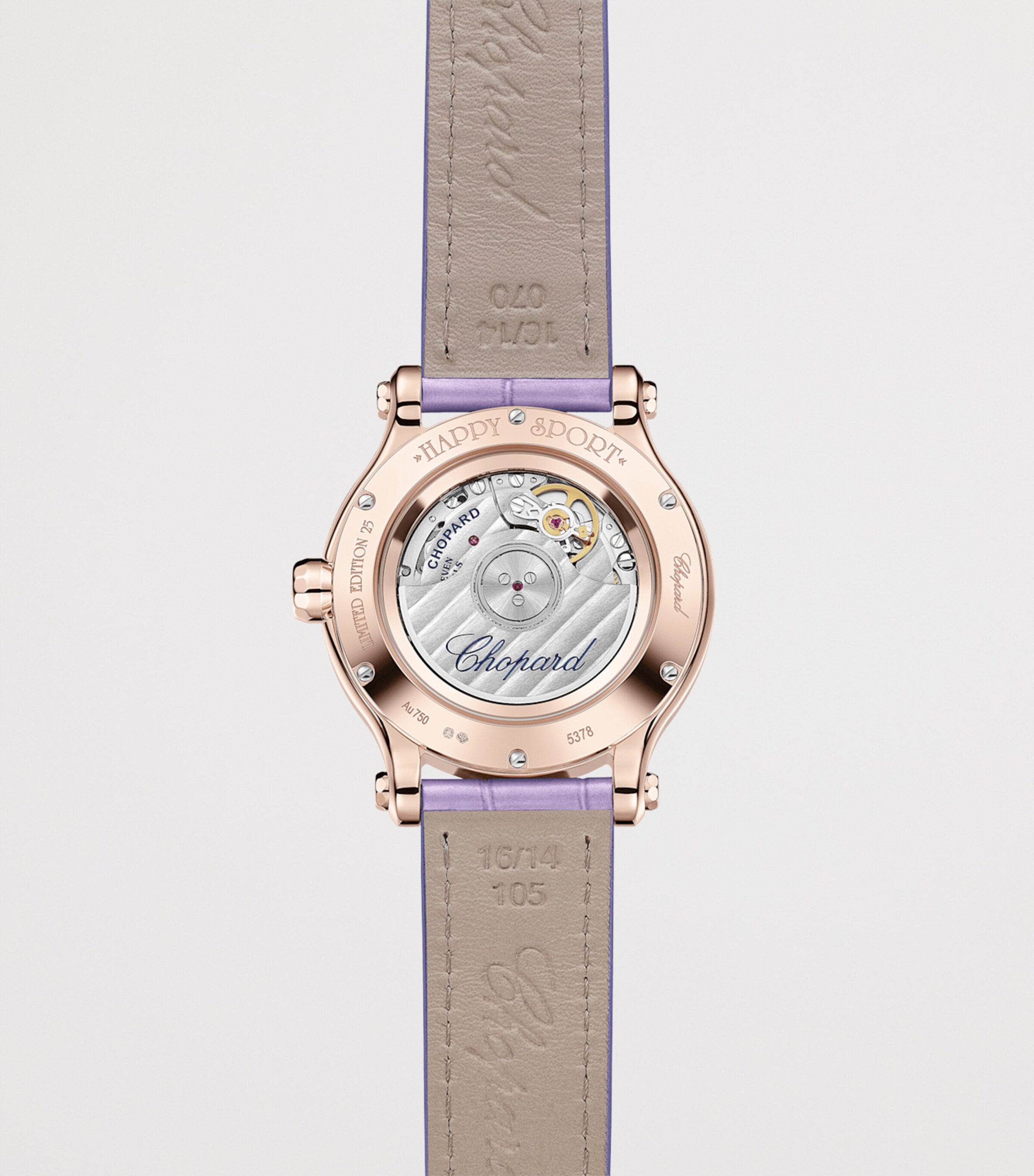 Chopard Rose Gold and Diamond Happy Sport Automatic Watch 33mm Rose Gold Image 2