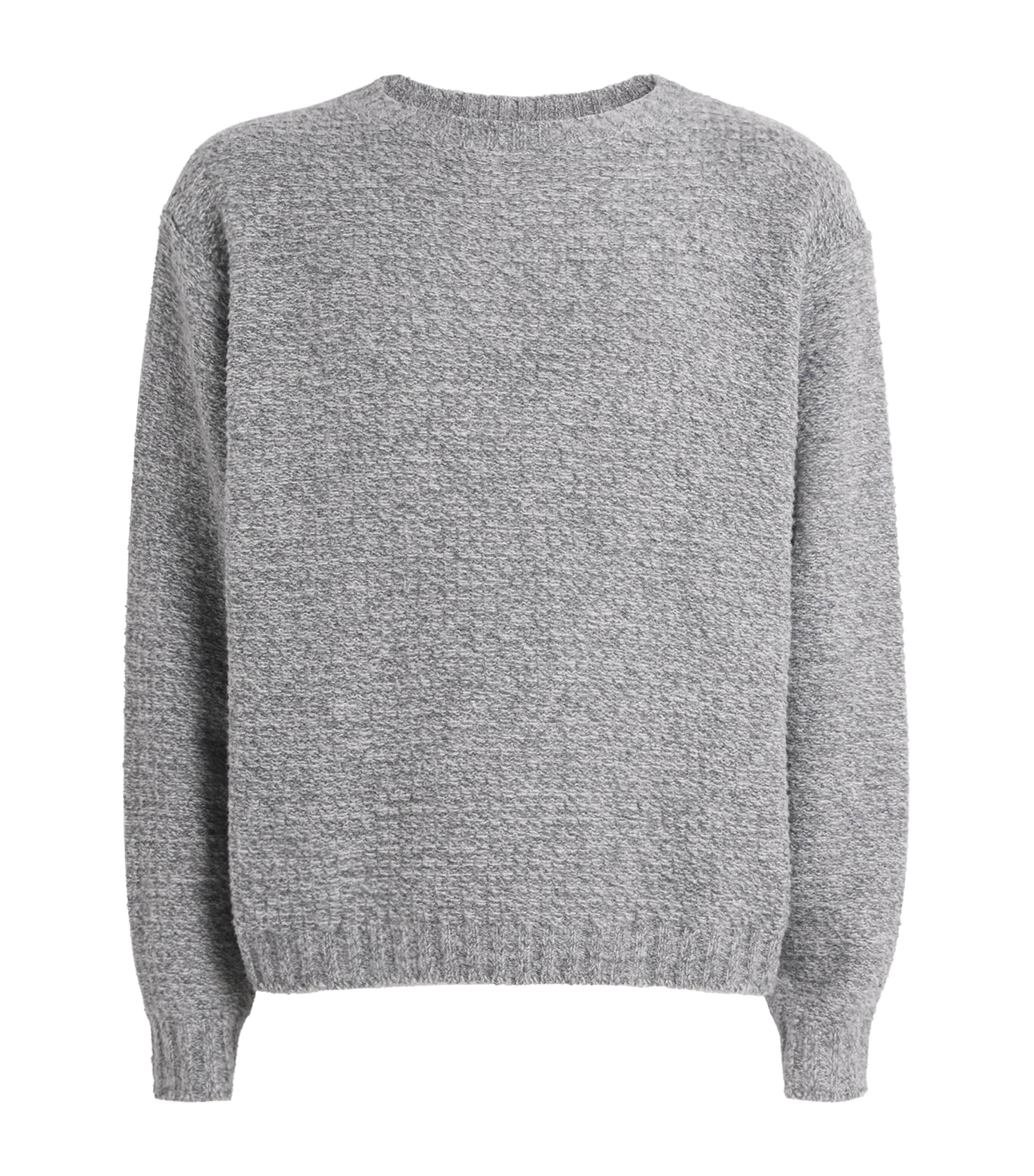 x Aaron Levine Wool-Blend Camden Sweater GREY MARL Image 1