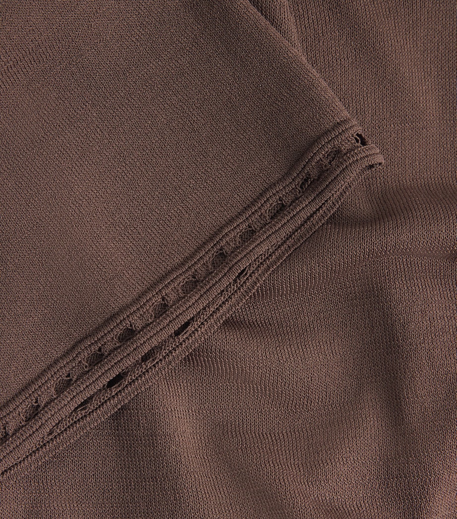 AWAY THAT DAY Womens Open-Back Mahe Mini Dress Espresso Image 6