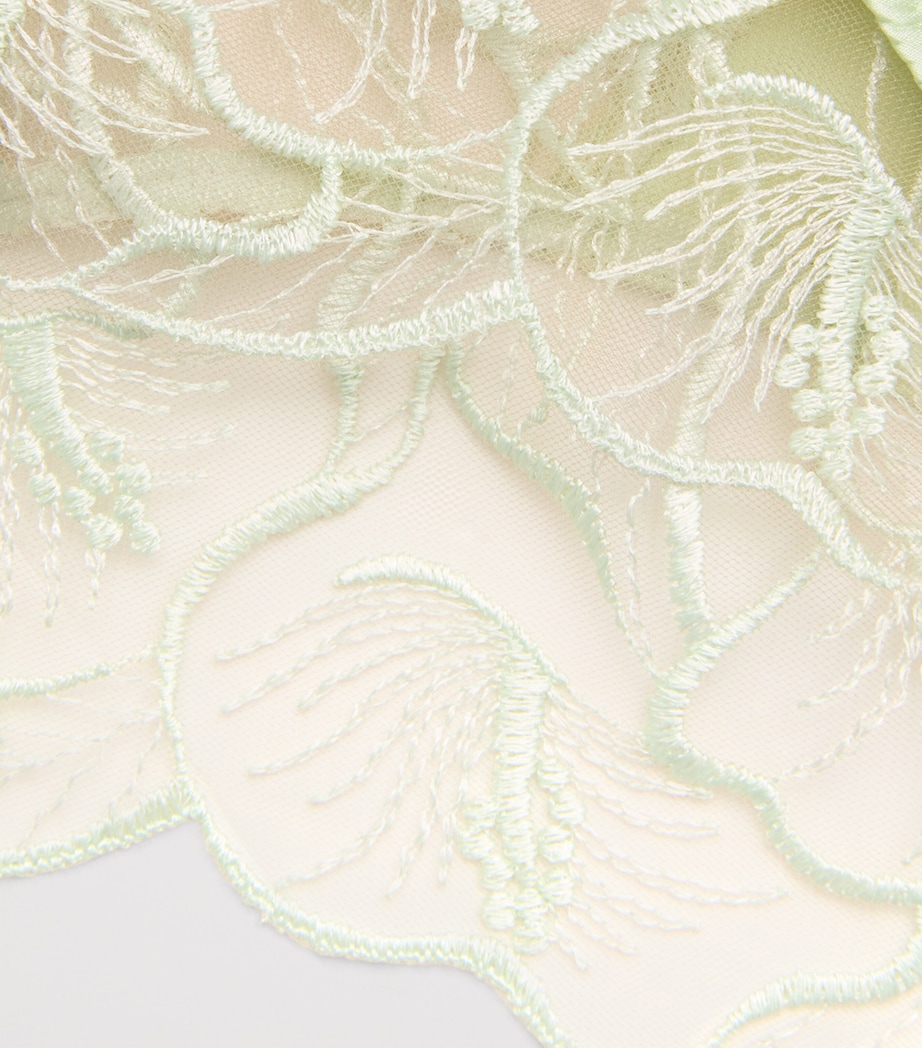 Kiki de Montparnasse Womens Lace Calla Lily Briefs Menthe Image 4