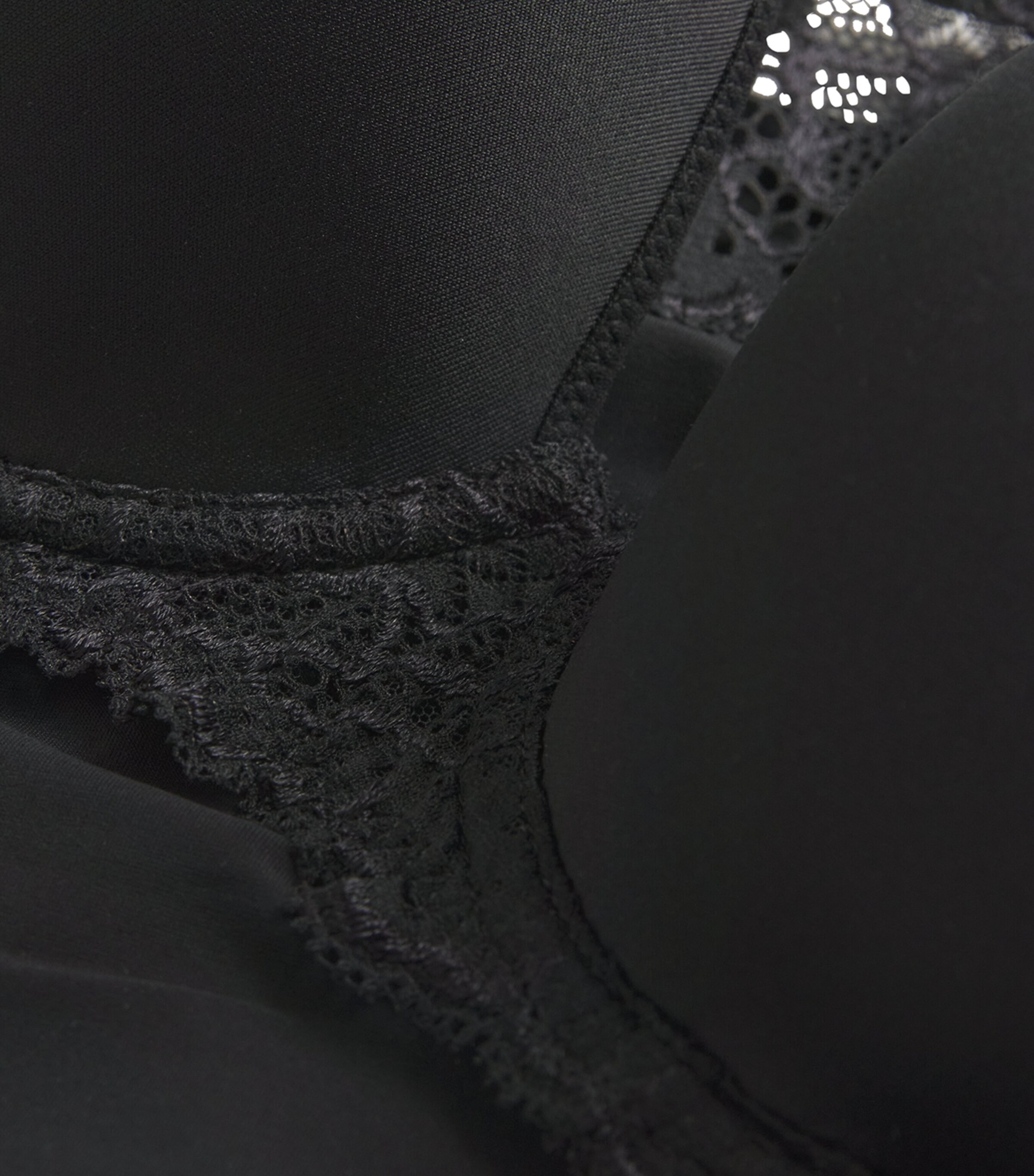 Lace Caresse Plunge Bra 015 NOIR Image 4