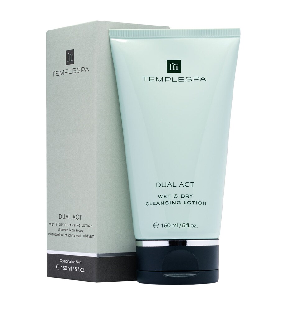 TEMPLESPA Dual Act Wet and Dry Cleansing Lotion (150ml) Image 4