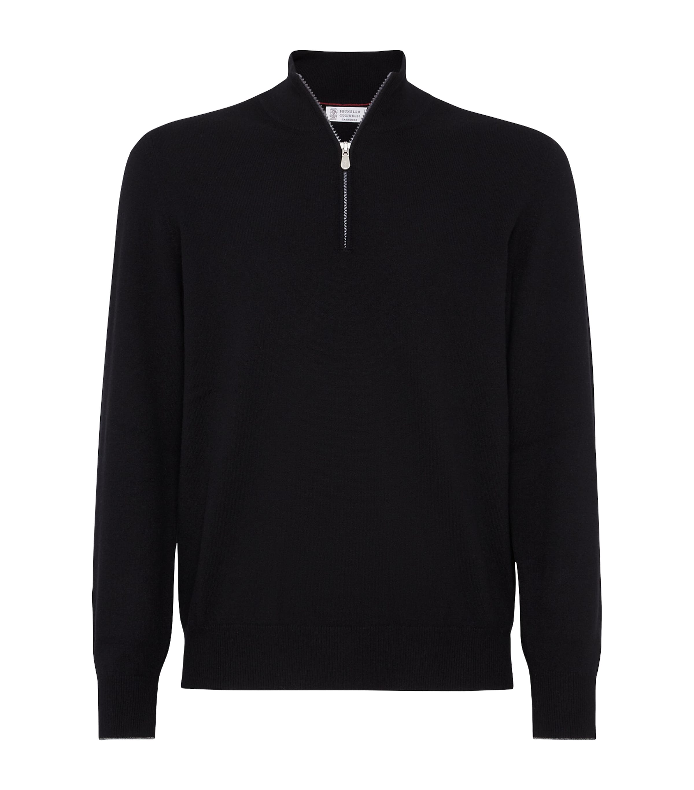 Brunello Cucinelli Men Cashmere High-neck Sweater In Black