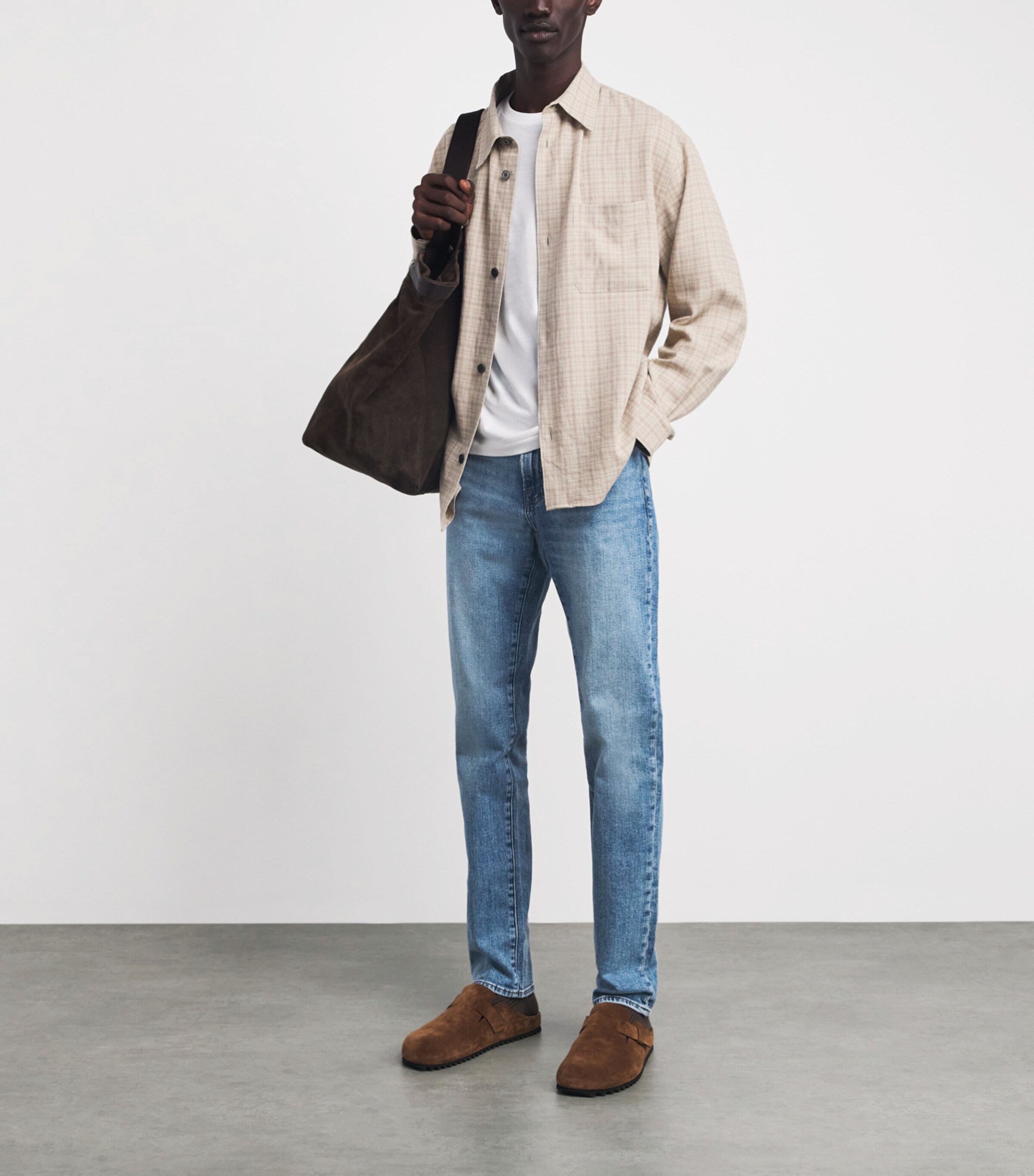 FRAME Mens L'Homme Slim Jeans Crosswalk Image 2