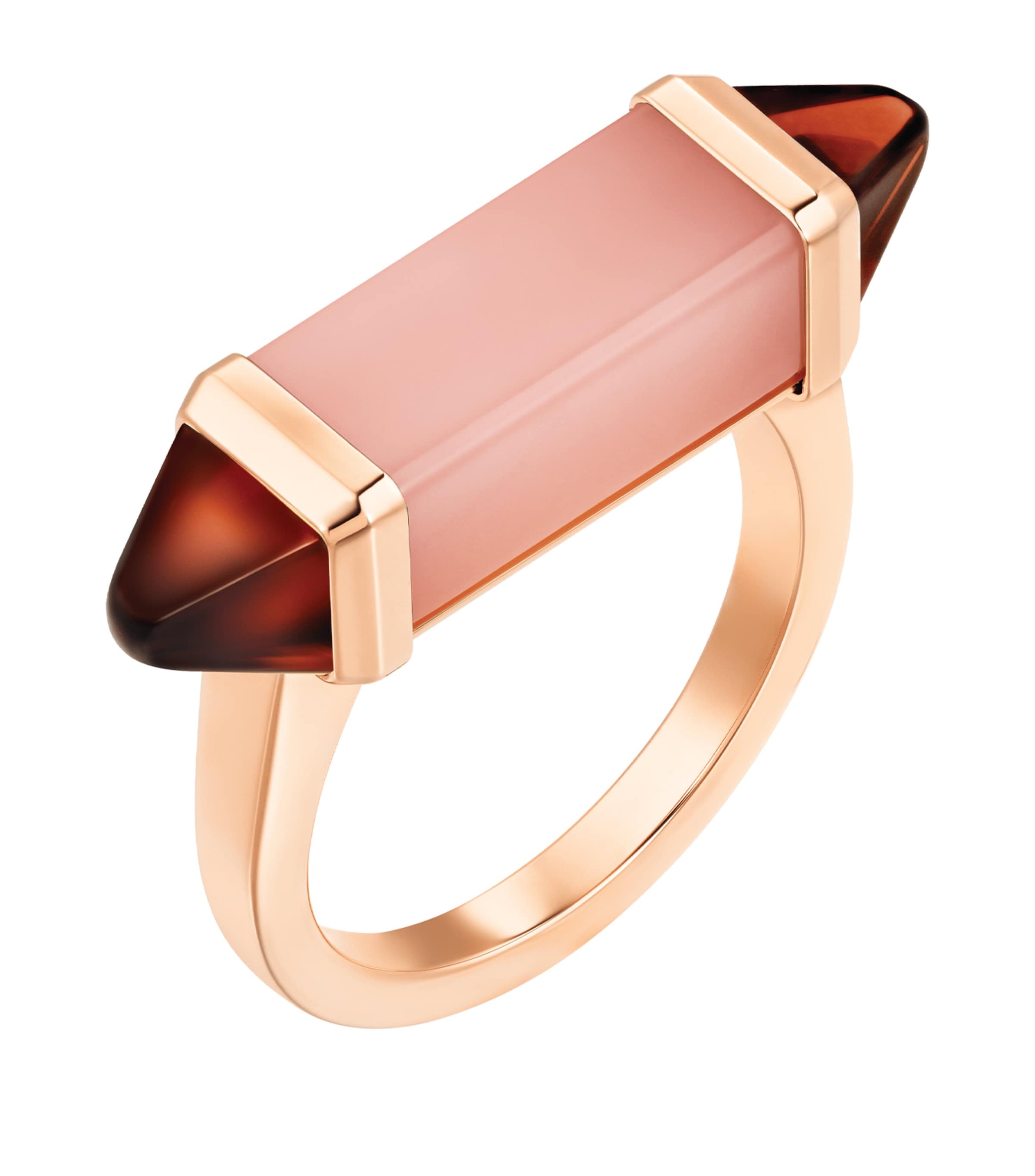 Rose Gold, Chalcedony and Garnet Les Berlingots de Cartier Ring ROSE GOLD Image 1