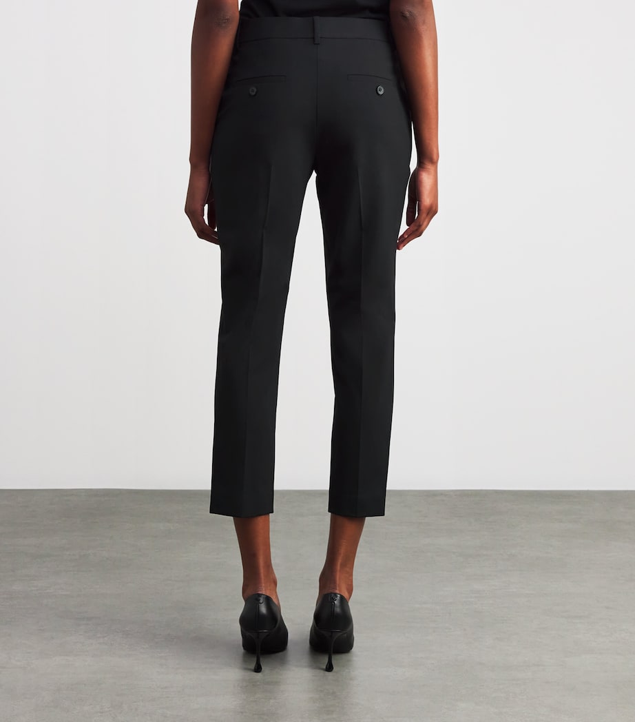 Good Wool Cropped Treeca Trousers BLACK 001 Image 10