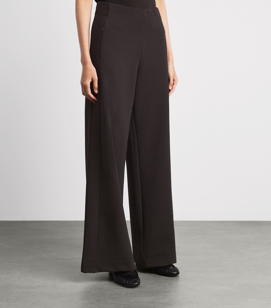 ME+EM Womens Jersey Wide Trousers Cocoa Brown Image 4
