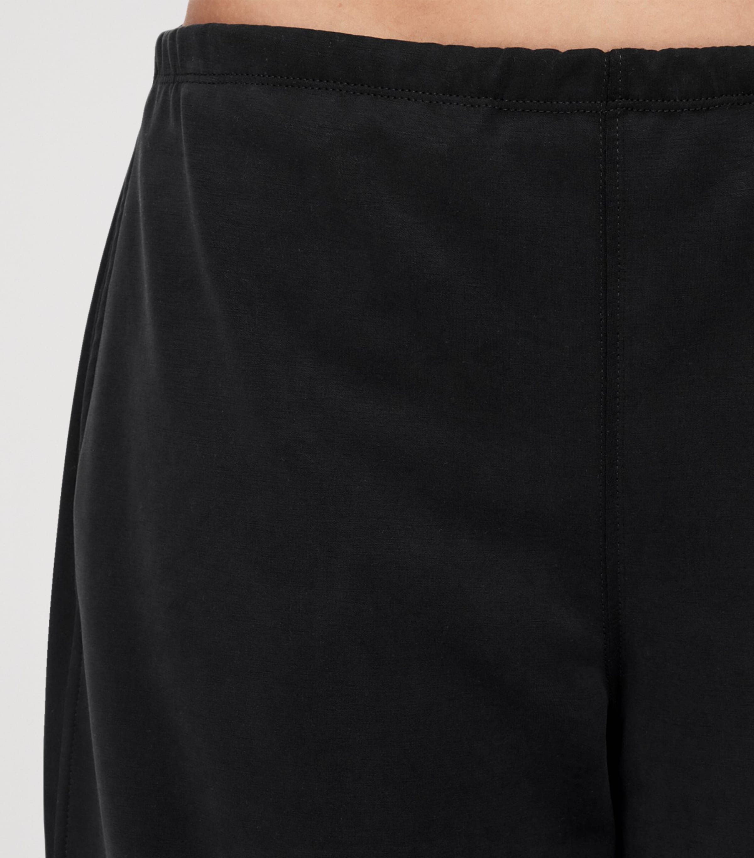 AllSaints Womens Modal-Blend Elodie Wide-Leg Trousers Black Image 4