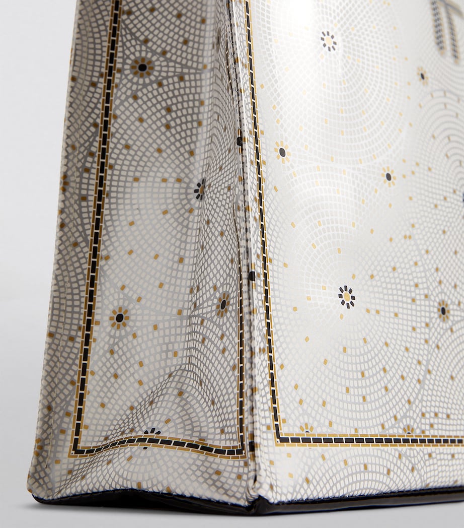 Harrods Medium Mosaic Floor Shopper Bag Black Image 7