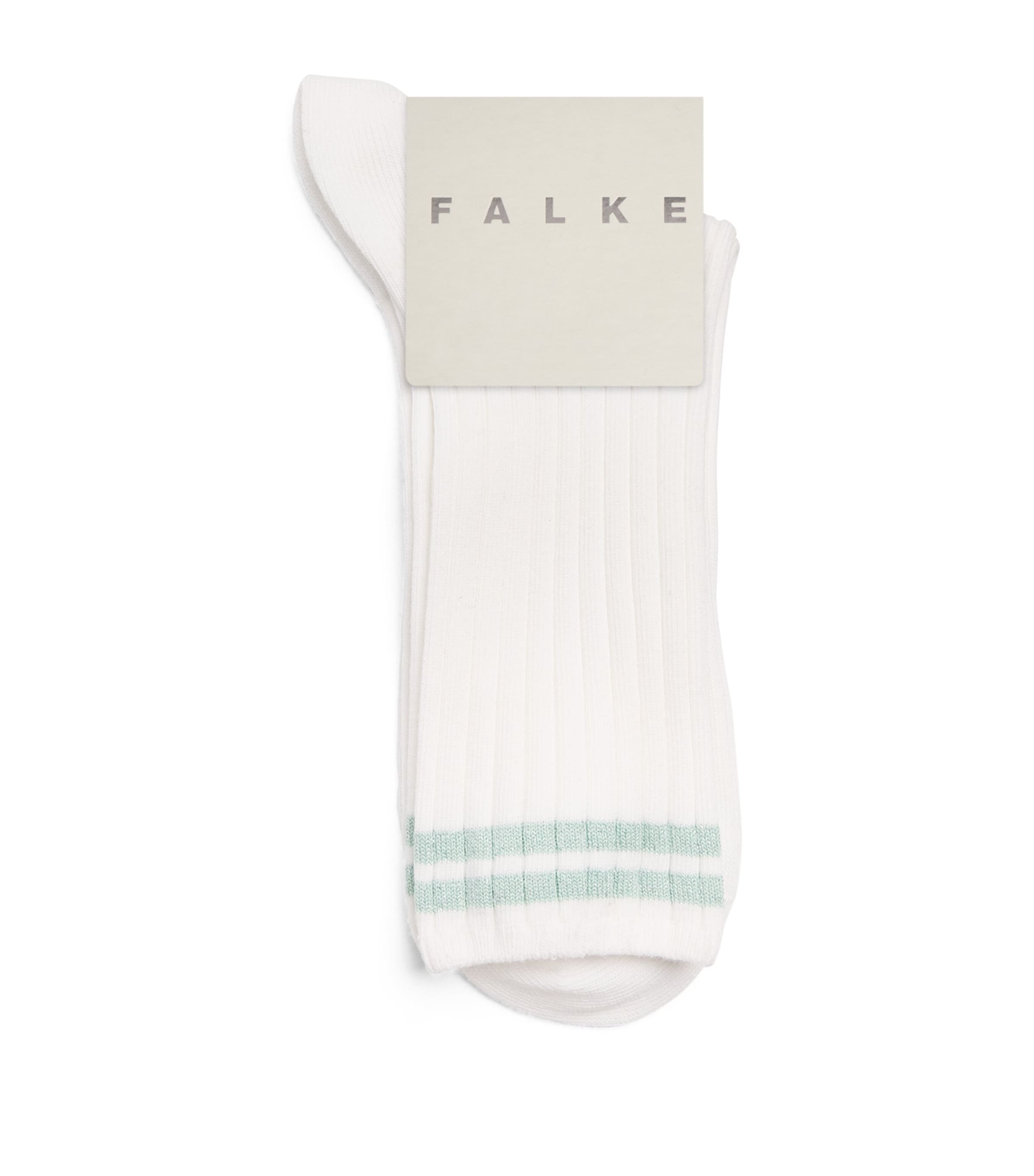 Falke Womens Cotton-Blend Play Me Socks White Image 1