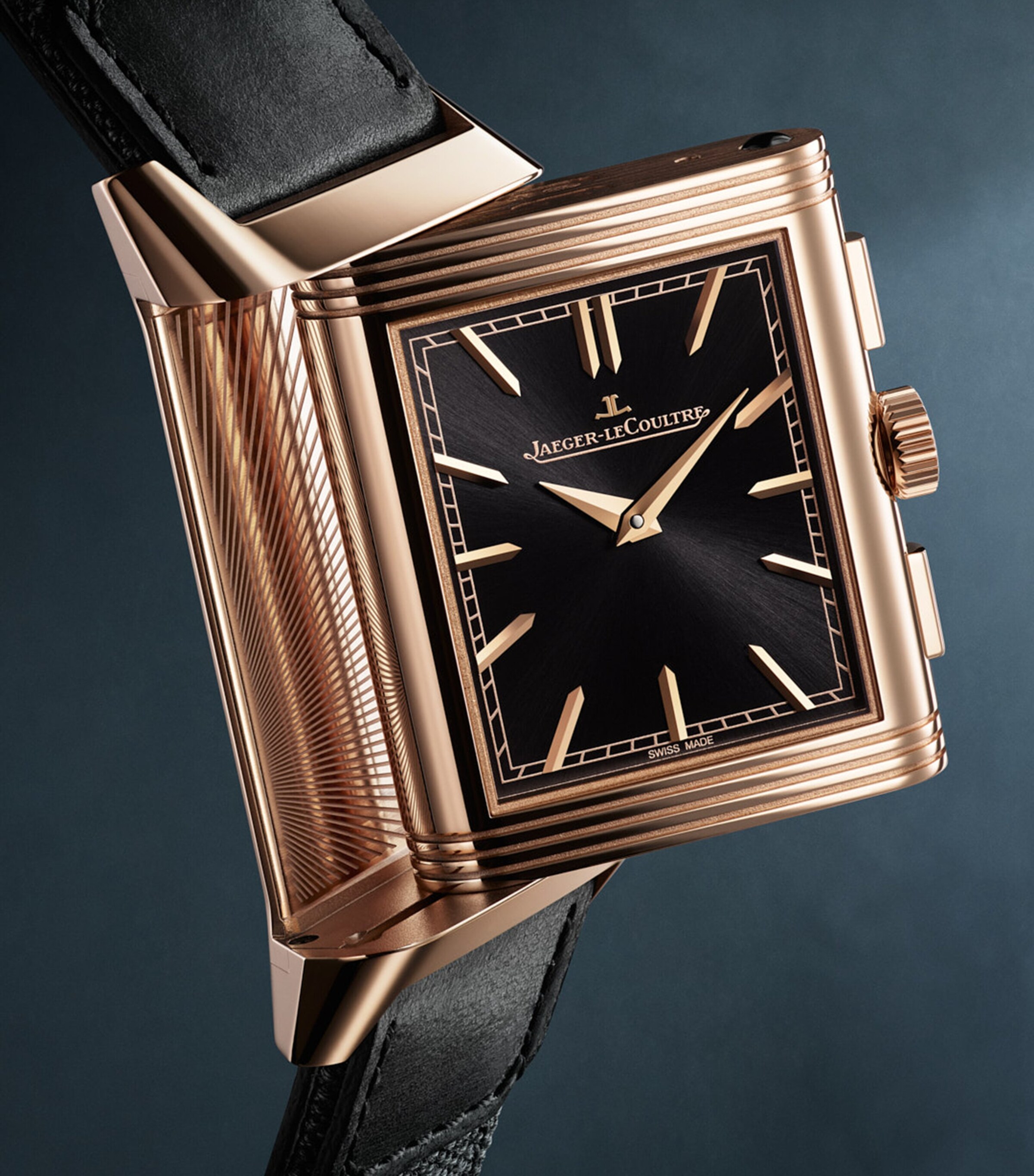 Jaeger-LeCoultre Pink Gold Reverso Tribute Duoface Watch 30mm Pink Gold Image 14