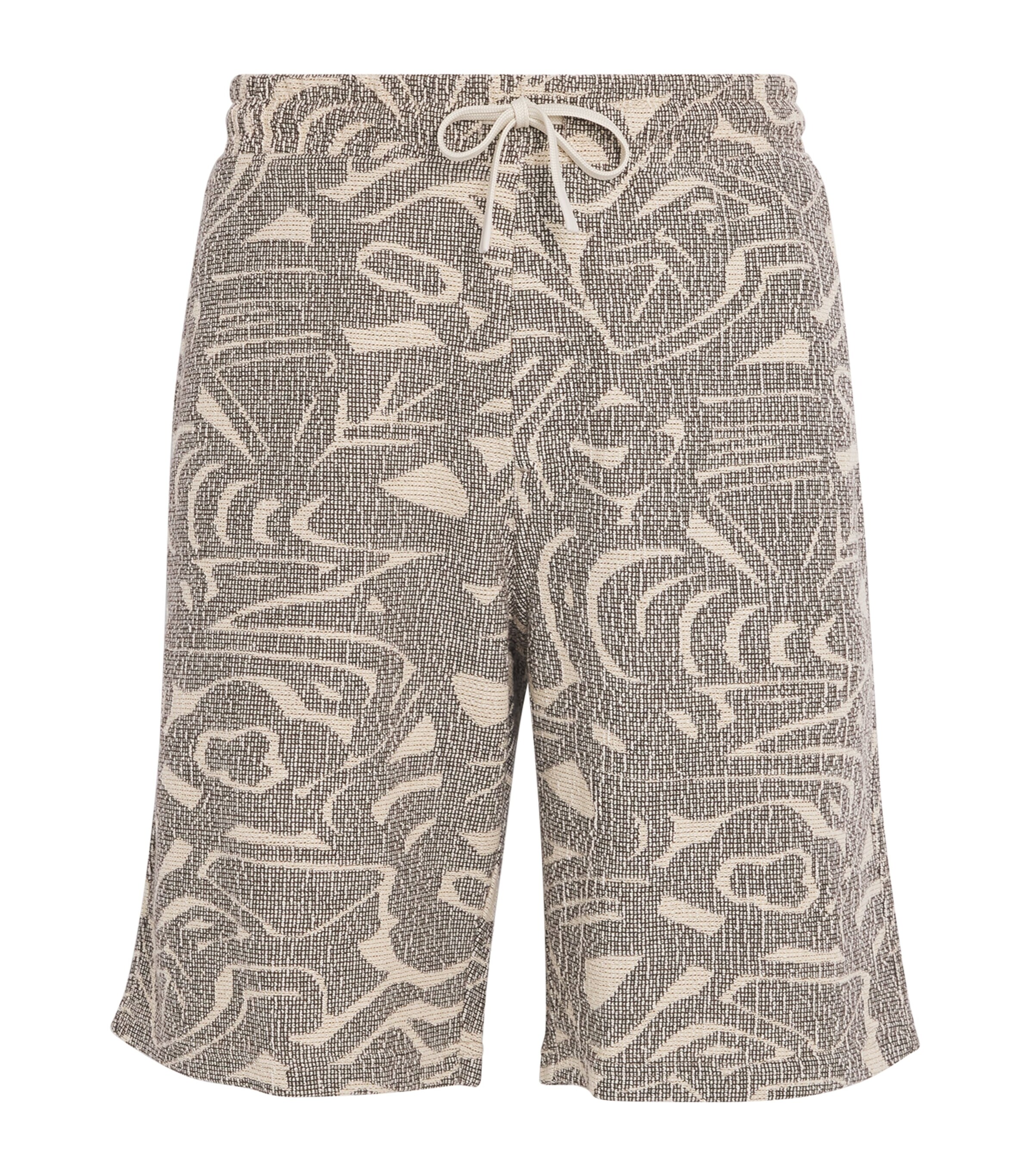 Swirl Drawstring Jerry Shorts DEMITASSE Image 1