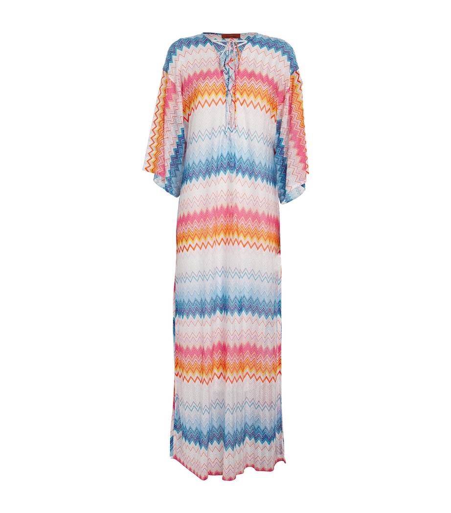 Zigzag V-Neck Kaftan SM9MW  MLTI FCSA BLU Image 1