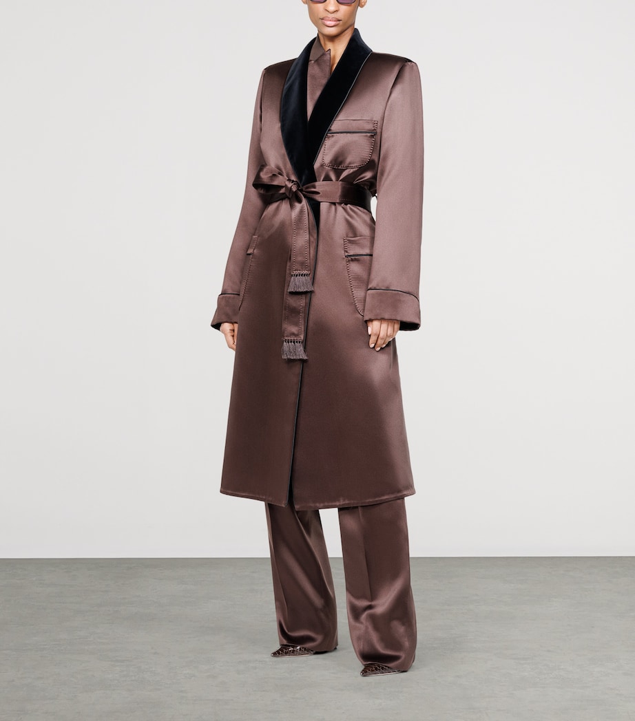 TOM FORD Womens Silk Satin Robe Enb Image 3