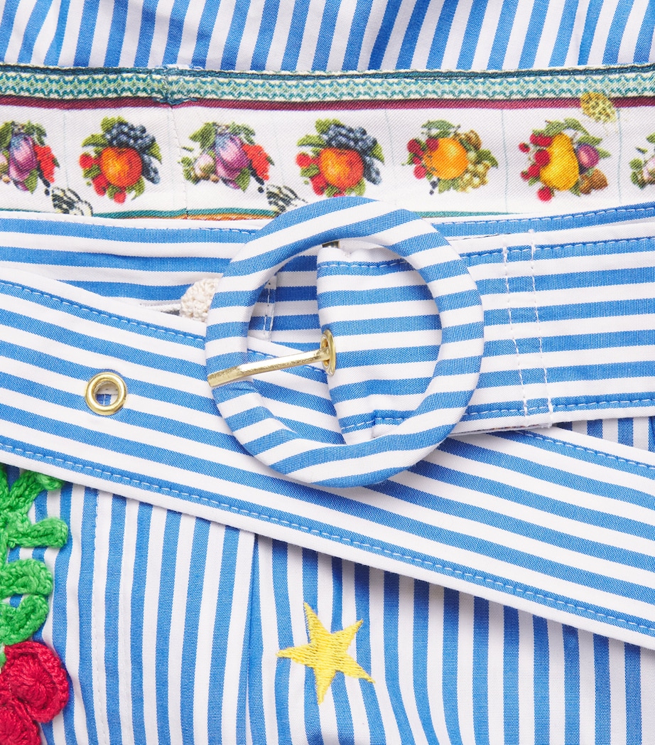 Camilla Womens Cotton Appliquéd Shorts Magic Of The Mercado Image 6