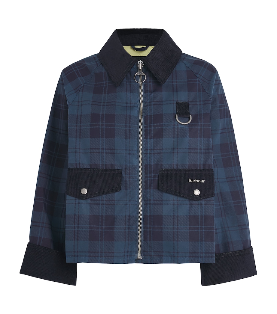 Barbour Womens Cotton Check Baiton Jacket Weathered Image 1