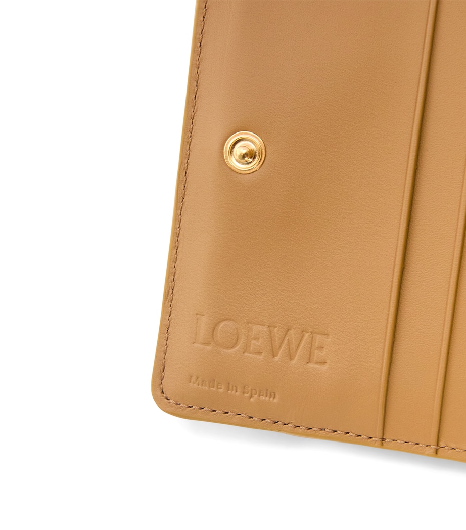 Leather Puzzle Compact Zip Wallet MULTICOLOR Image 5