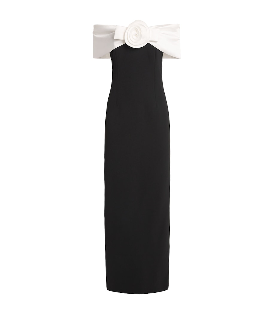 Crepe Maxi Dress BLACK Image 1