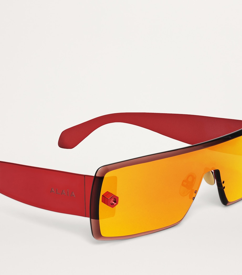 Alaïa Narrow Sunglasses Rouge Image 4