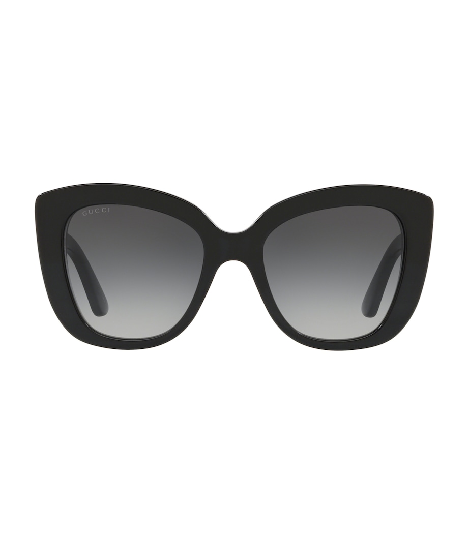 Oversized Round Sunglasses BLACK Image 1