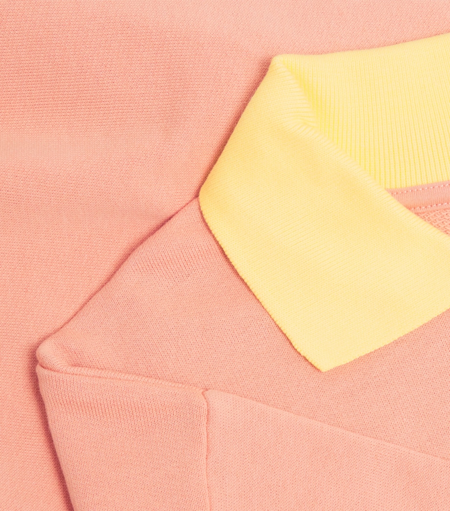 Mini Rodini Organic Cotton Heart Collar Sweatshirt (3-11 Years) Image 3