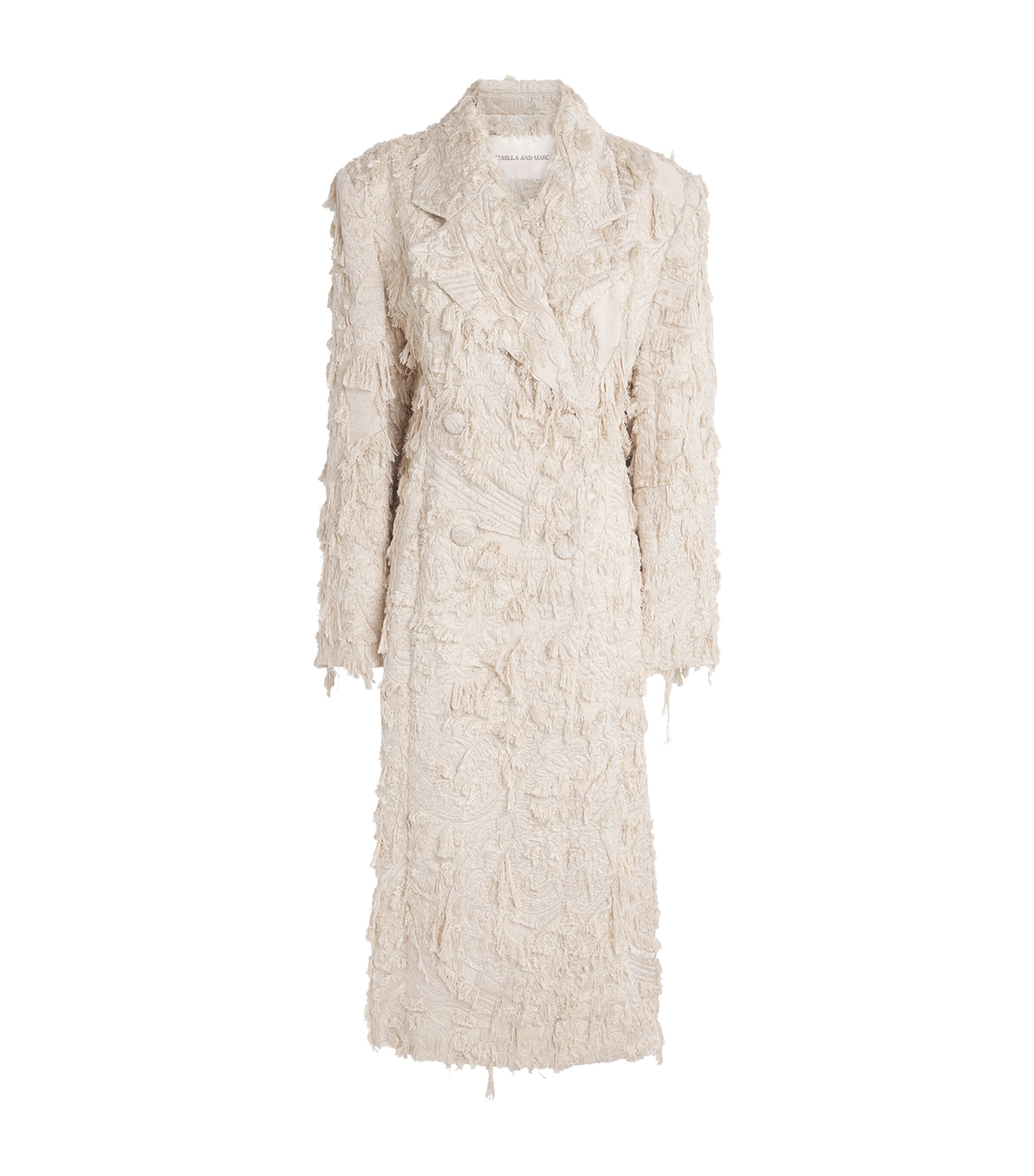 CAMILLA AND MARC Womens Double-Breasted Tundra Coat Stone Image 1