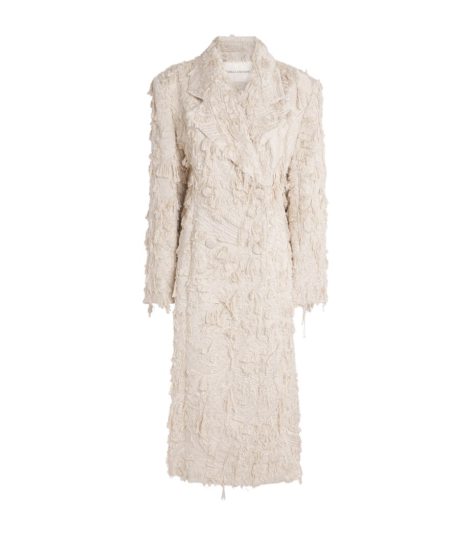 CAMILLA AND MARC Womens Double-Breasted Tundra Coat Stone Image 1