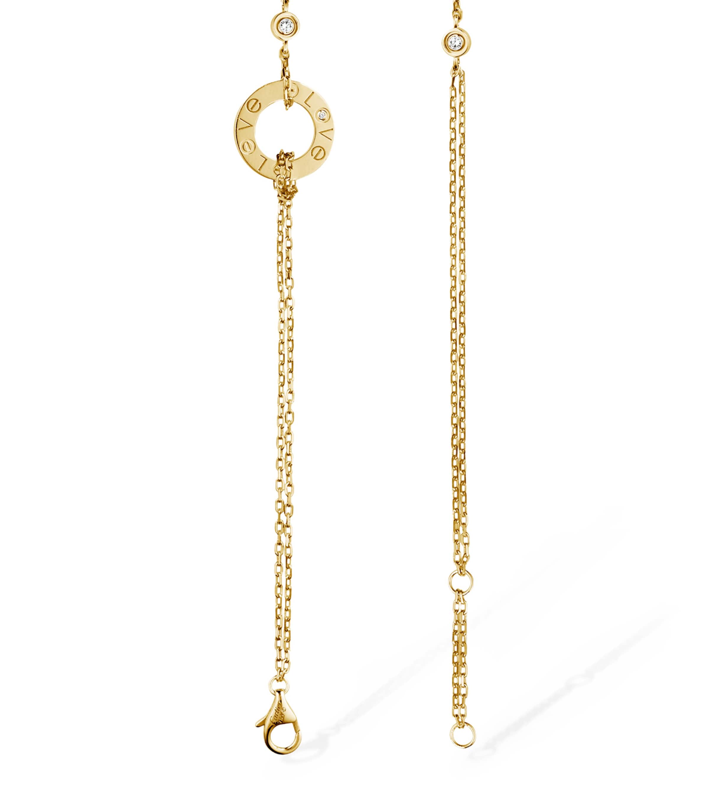Cartier Yellow Gold Double Chain LOVE Bracelet Yellow Gold Image 7