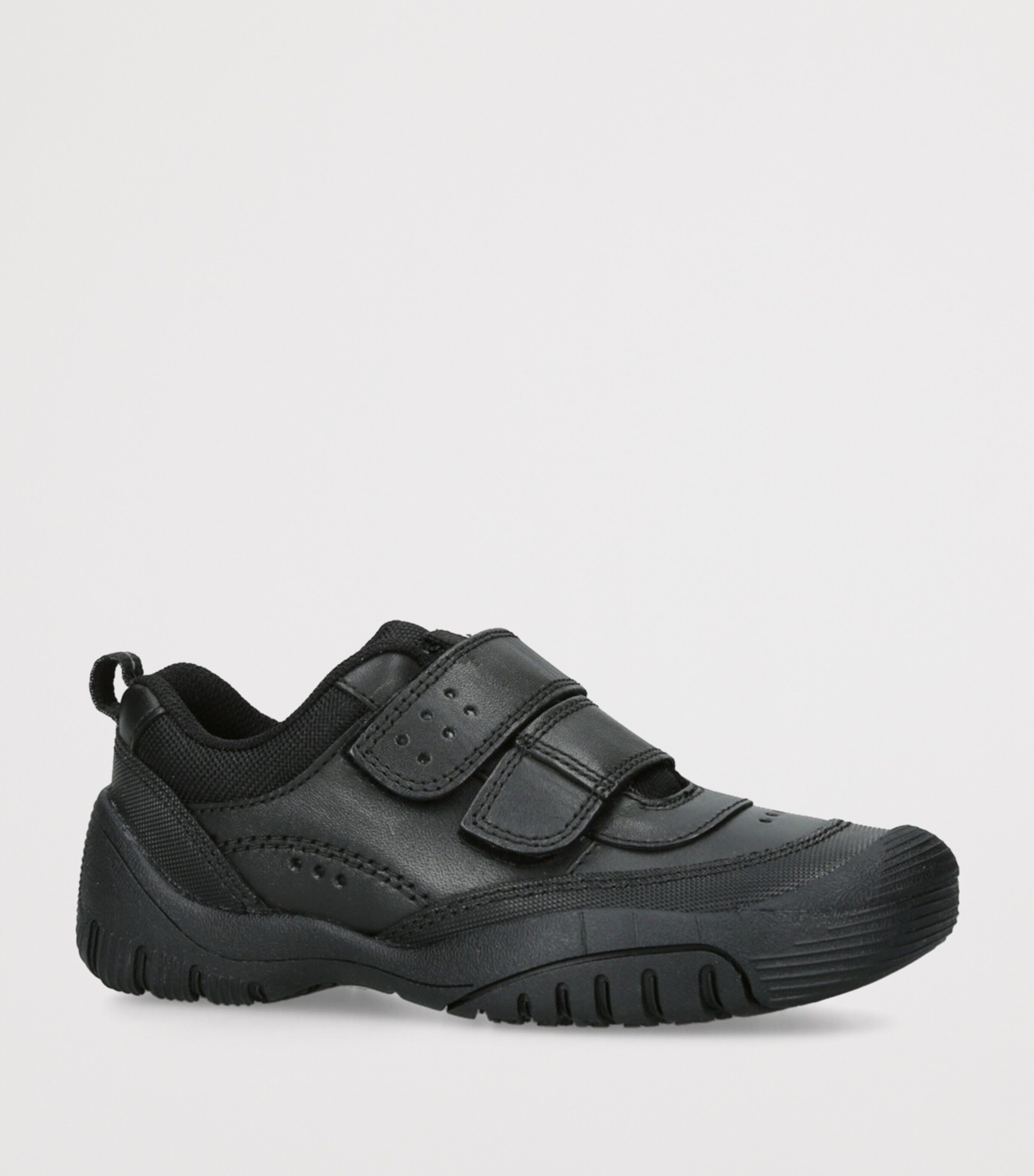 Start-Rite Leather Quad School Shoes Black Image 3