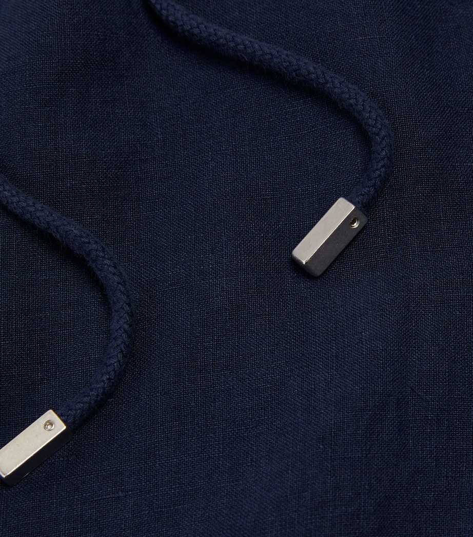 Linen Baie Shorts 390 BLUE MARINE Image 10