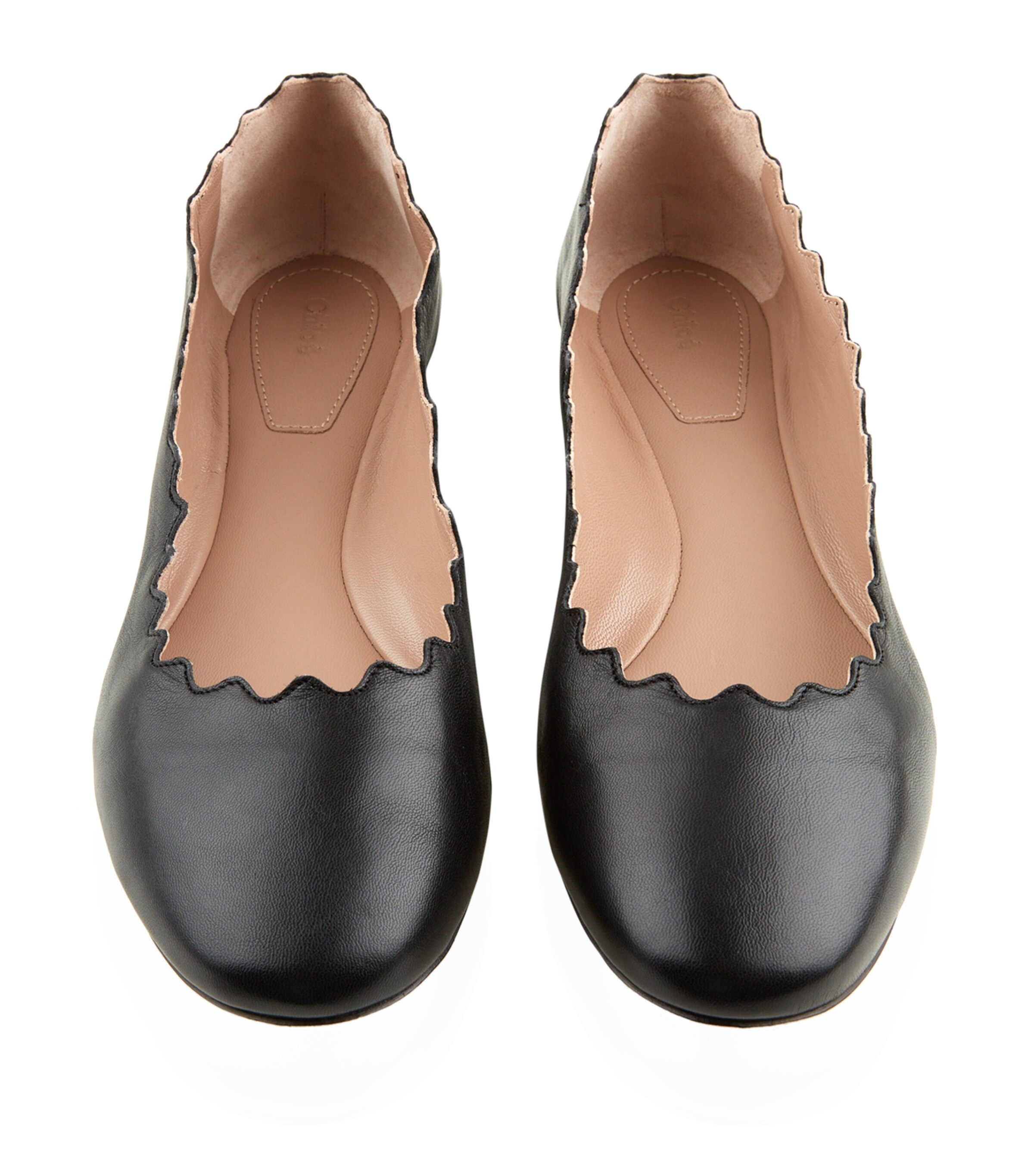 Chloé Leather Lauren Flats Black Image 4