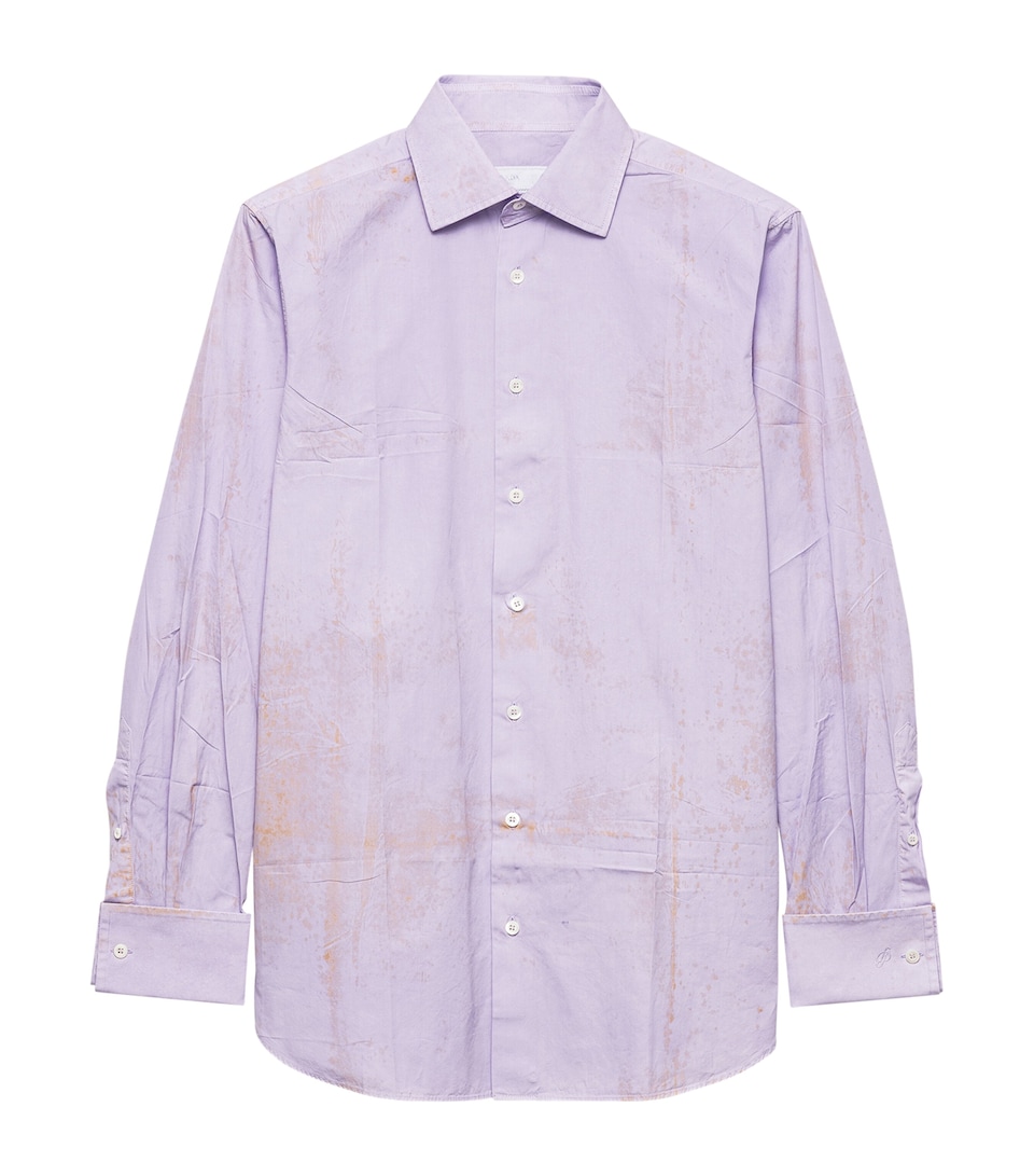 Prada Cotton Vintage-Look Shirt Purple