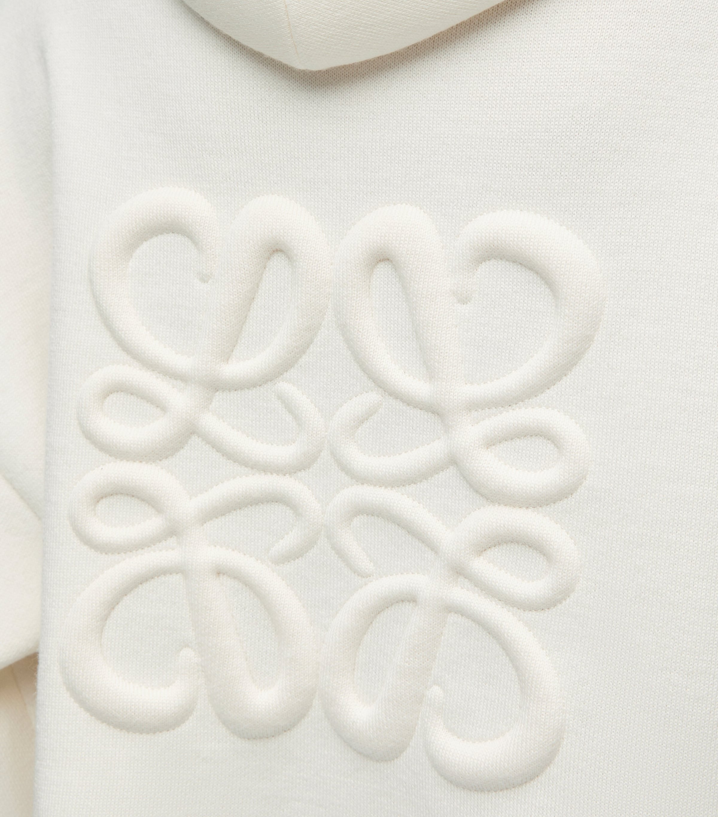 Anagram Zip-Up Hoodie WHITE Image 6