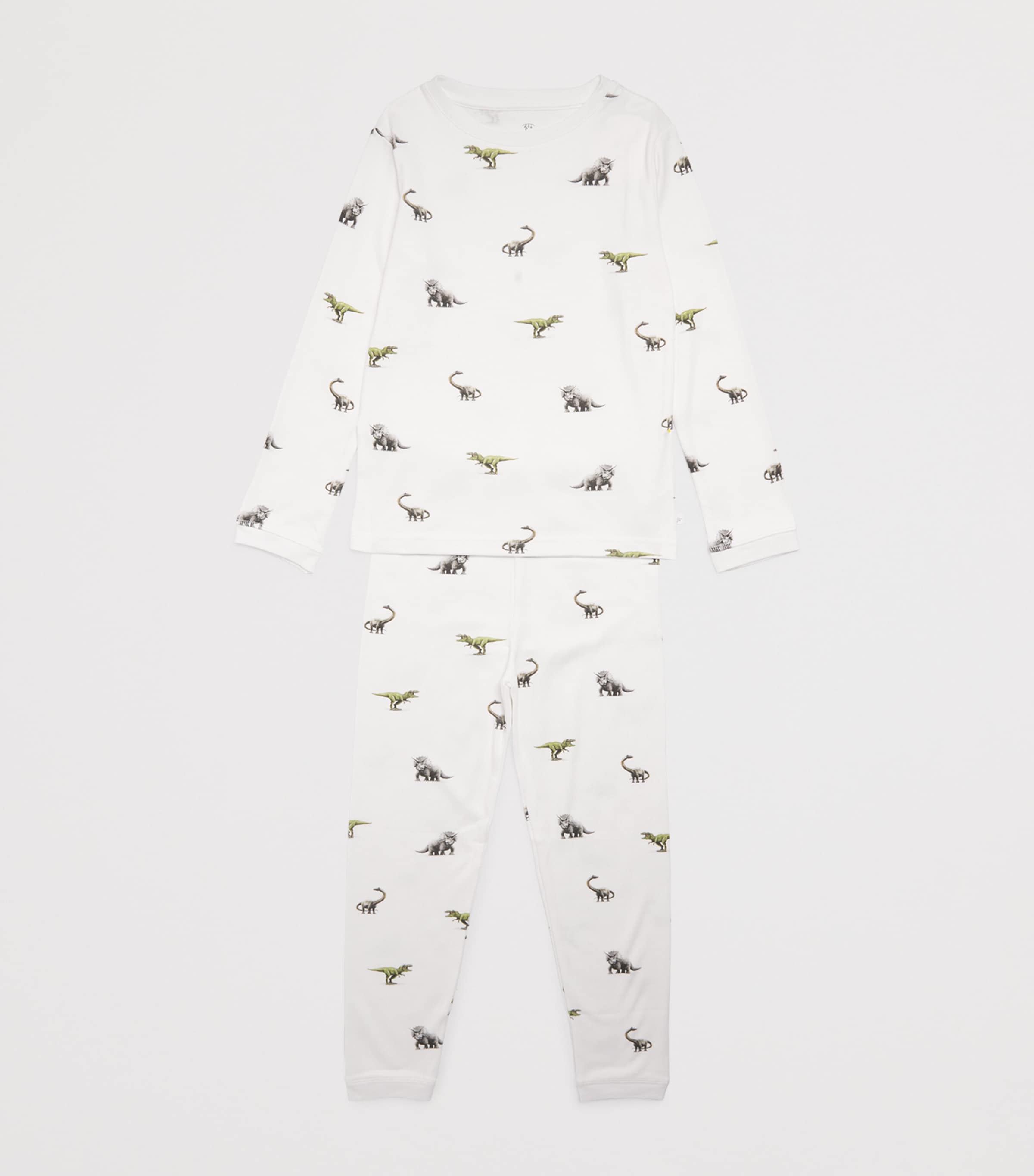 Rosa & Blue Dinosaur Print Pyjamas (6-7 Years) Dinosaur Image 3