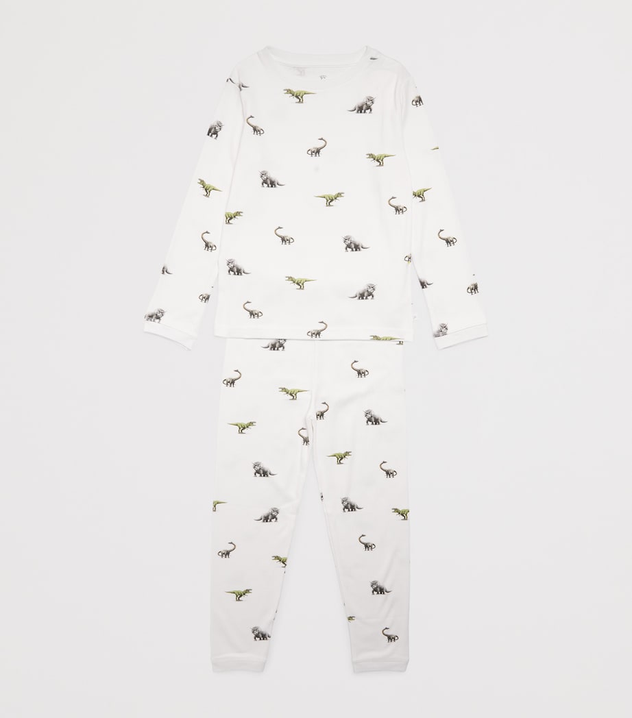 Rosa & Blue Dinosaur Print Pyjamas (6-7 Years) Dinosaur Image 3