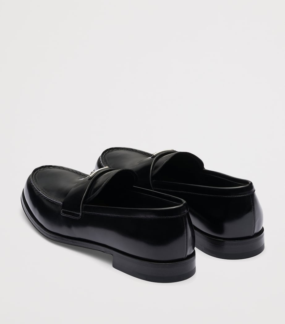 Brushed Leather Loafers F0002 Image 4
