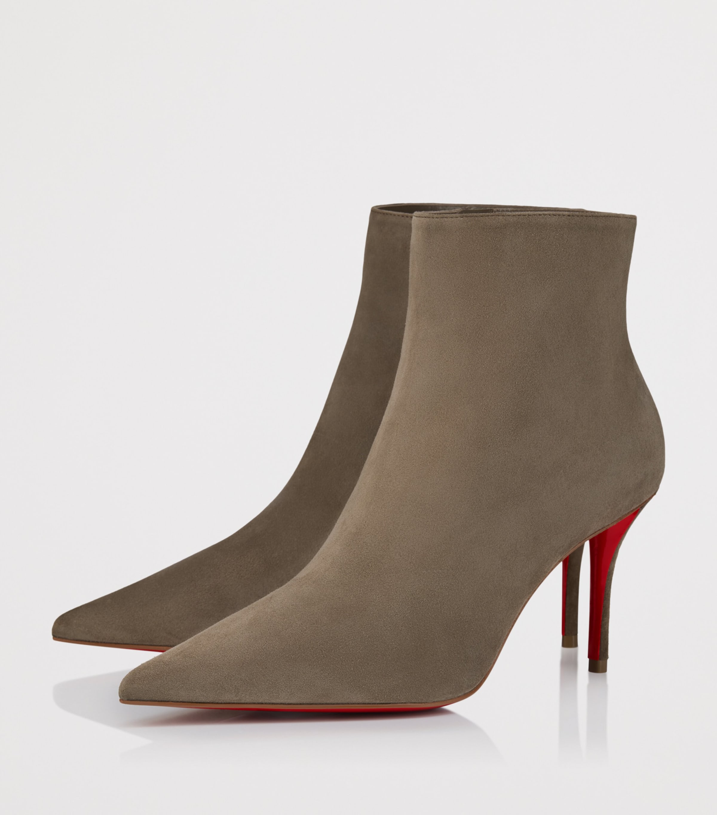 Christian Louboutin Womens Miss Z Booty 80 Suede Boots Image 2