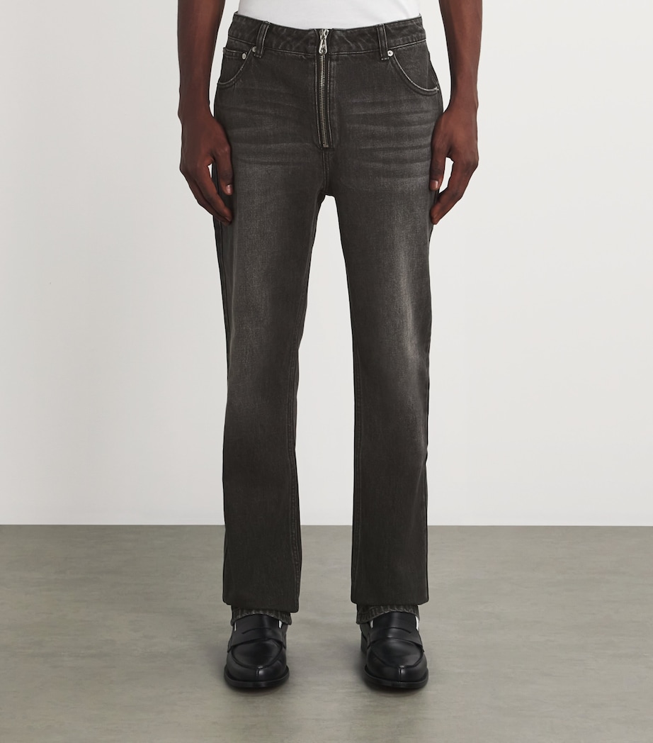 COLE BUXTON Mens Straight Jonny Jeans Black Image 3