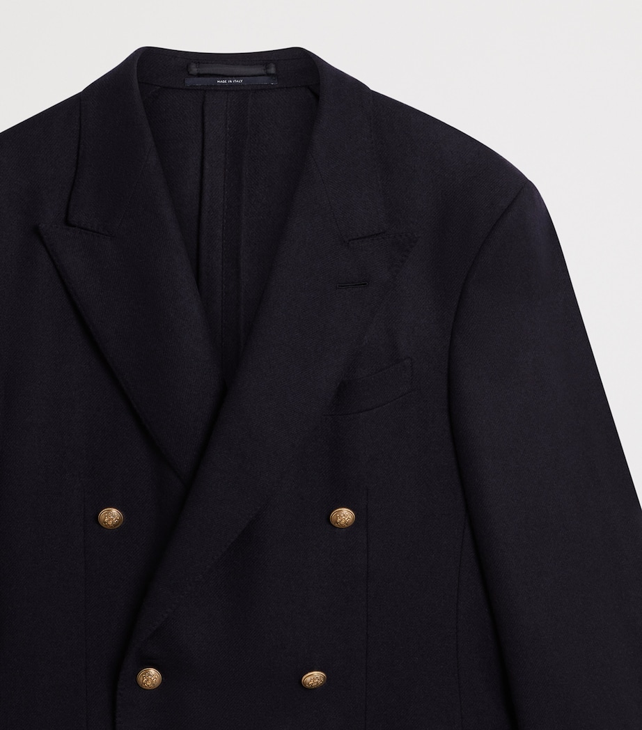Cashmere Bourdon Blazer 416HOUSE NAVY Image 8