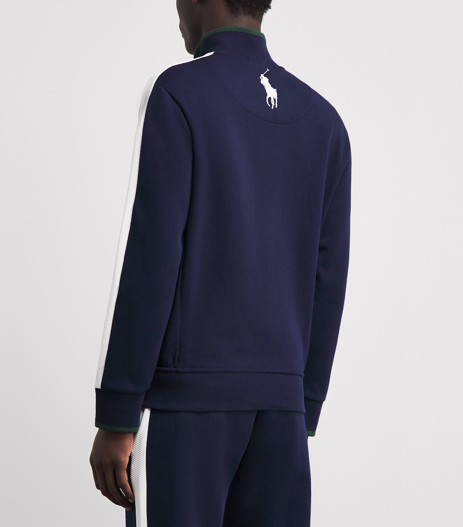 RLX Ralph Lauren Mens x Wimbledon Zip-Up Jacket Rfd Nvy/cer Wht Image 5