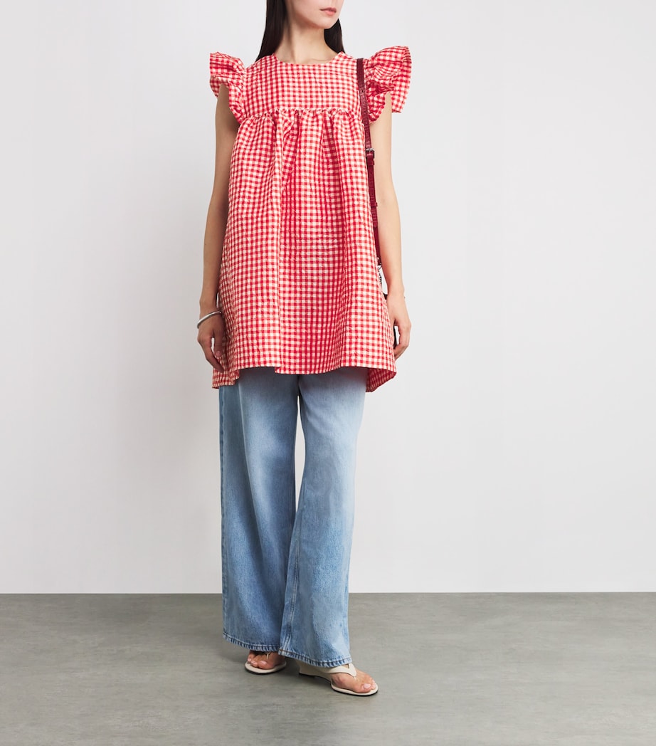 Taffeta Check Mini Dress 847 RED ALERT Image 2