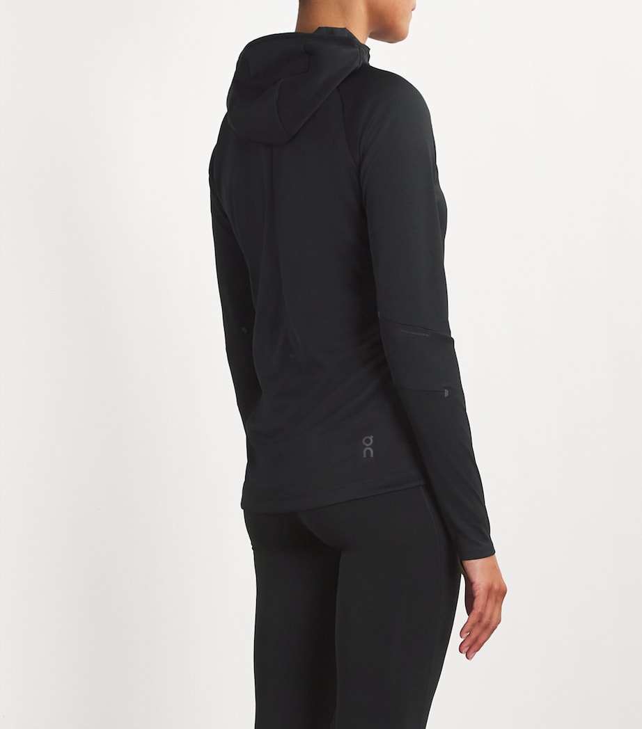 On Womens Zip-Up Climate Hoodie Black Image 4