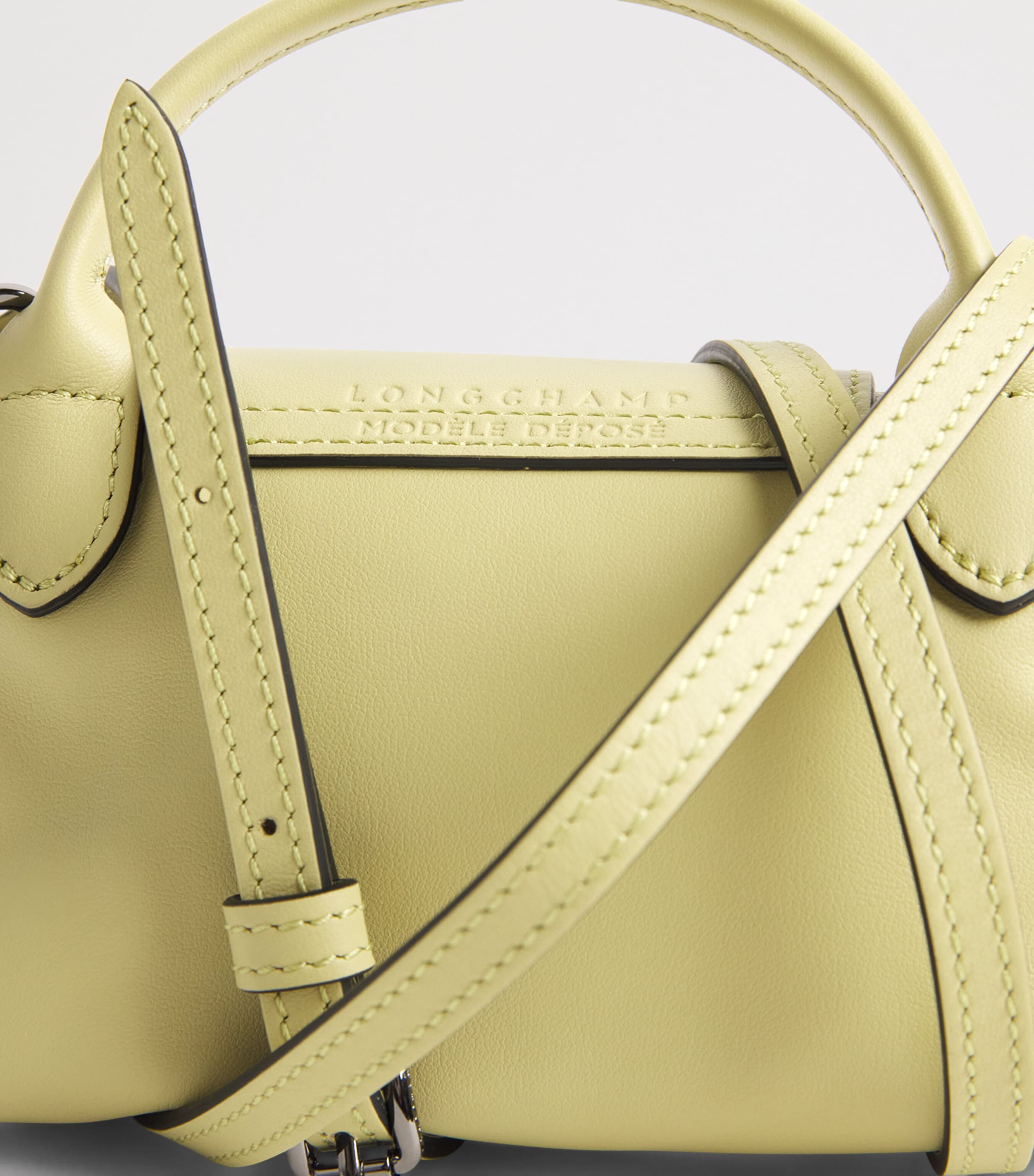 Longchamp Extra Small Leather Le Pliage Xtra Pouch Pistachio Image 6