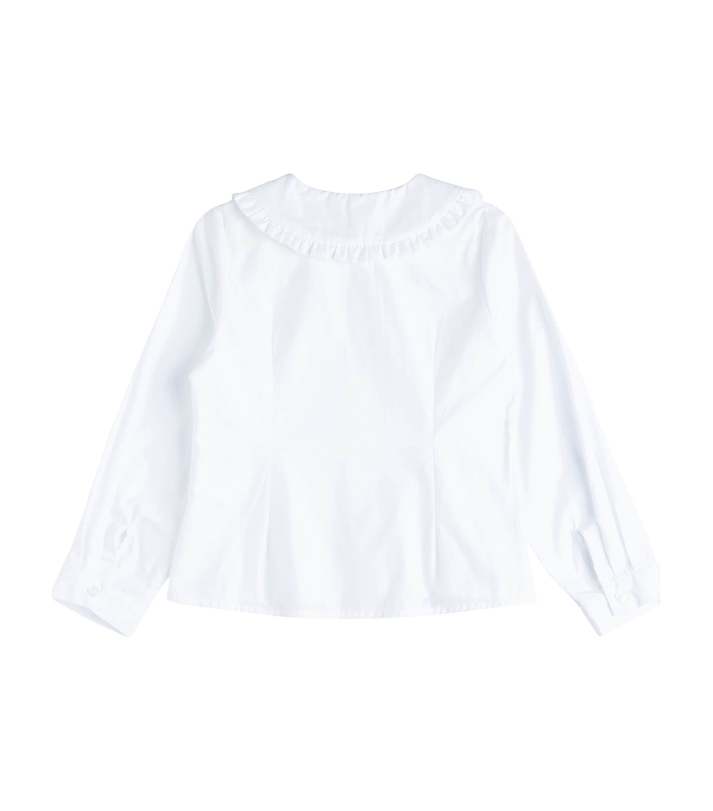 Pie-Crust Collar Blouse (6-11 Years) WHITE Image 2