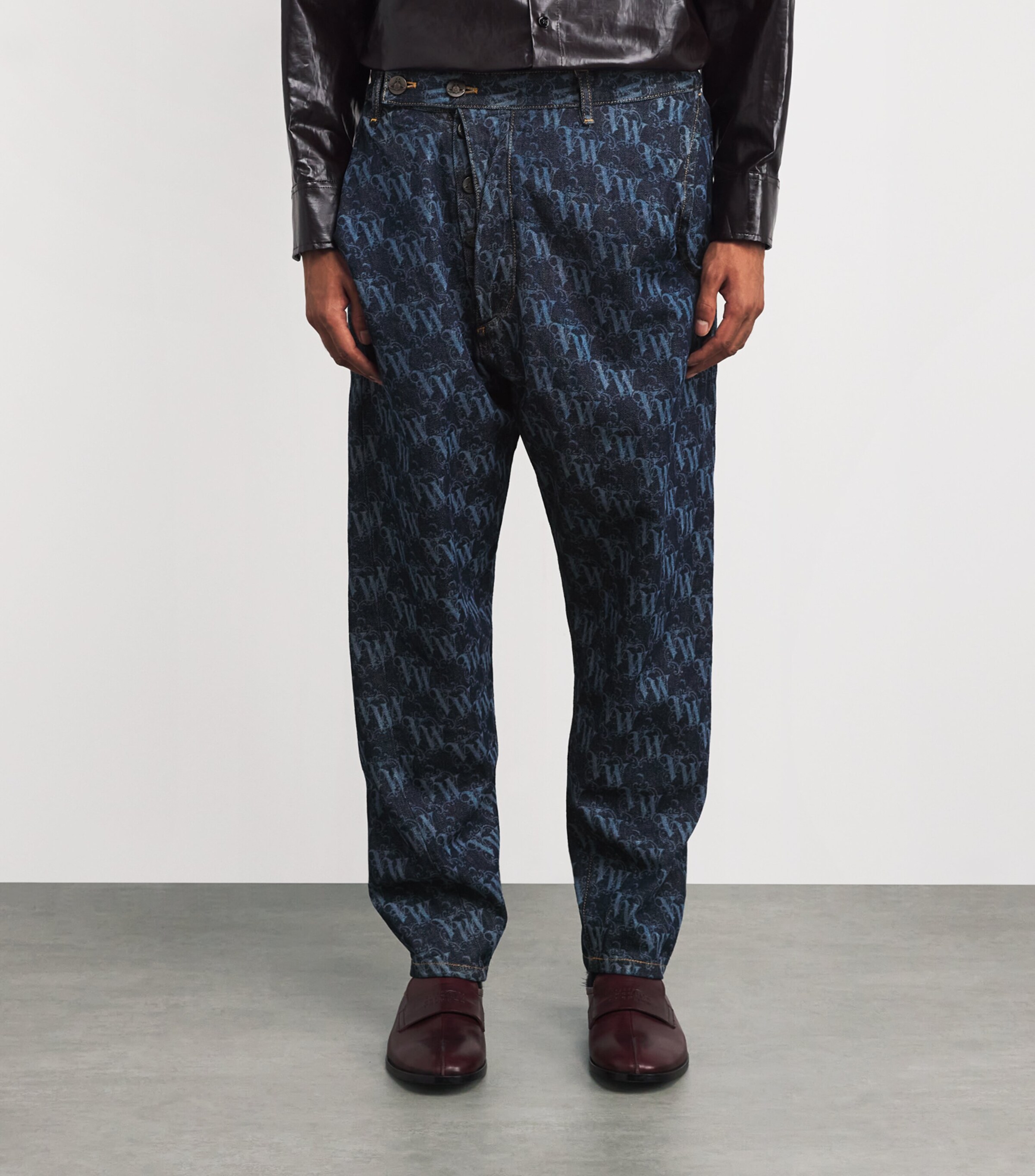 Organic Denim Drunken Logo Jeans K310 FRAME Image 3