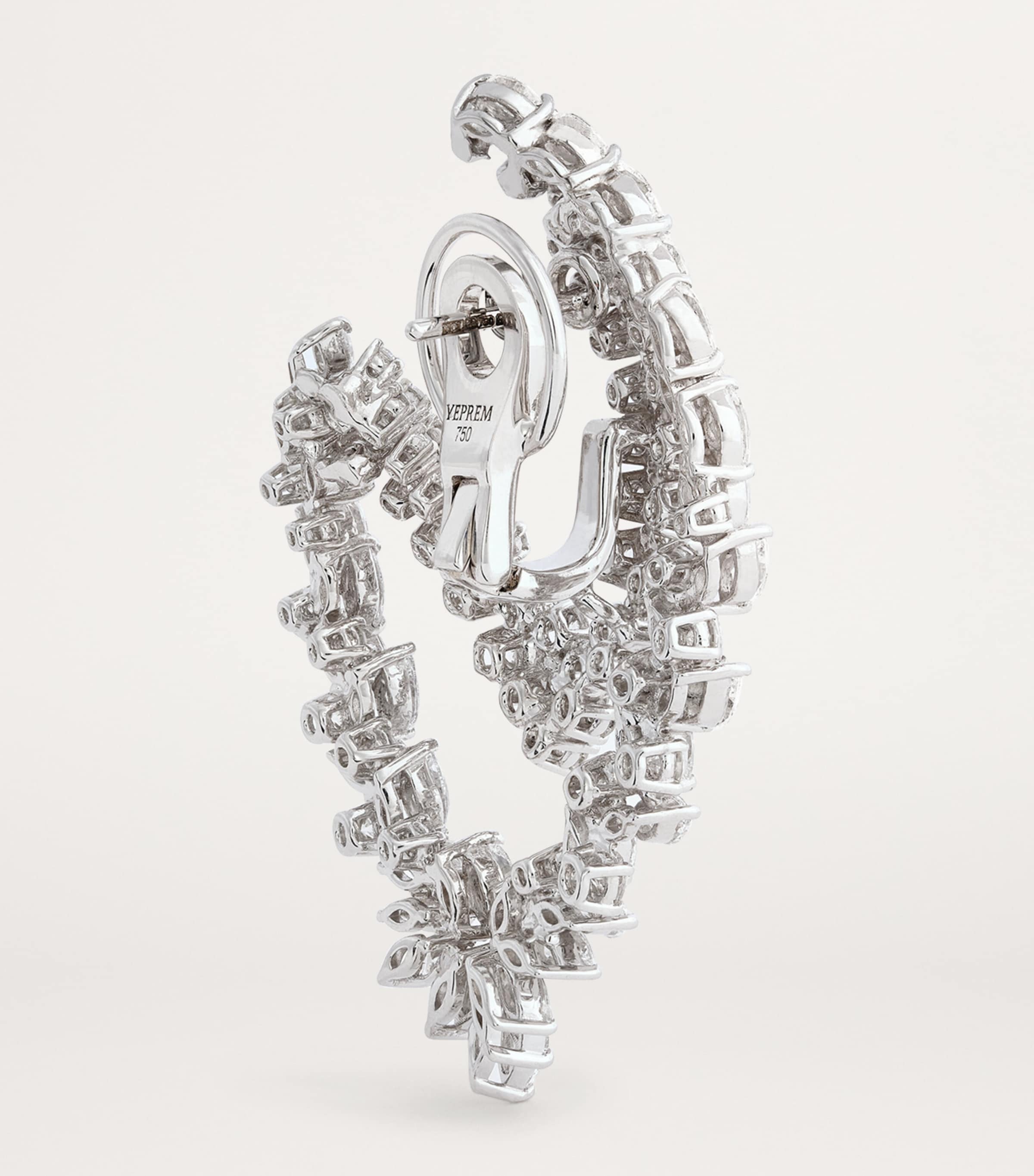 Yeprem White Gold and Diamond Whisper Earrings White Gold Image 4